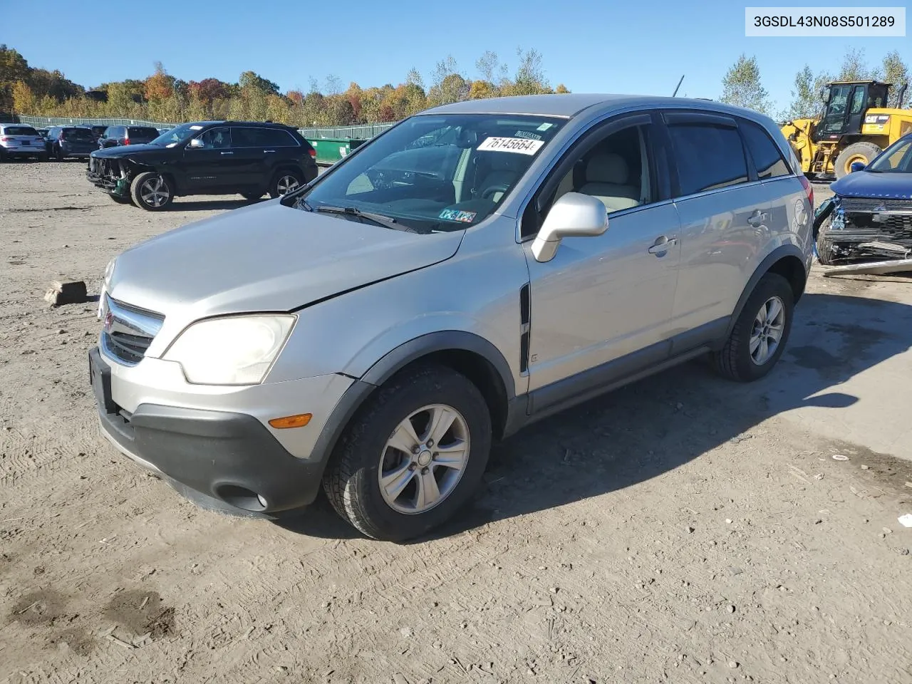 2008 Saturn Vue Xe VIN: 3GSDL43N08S501289 Lot: 76145664