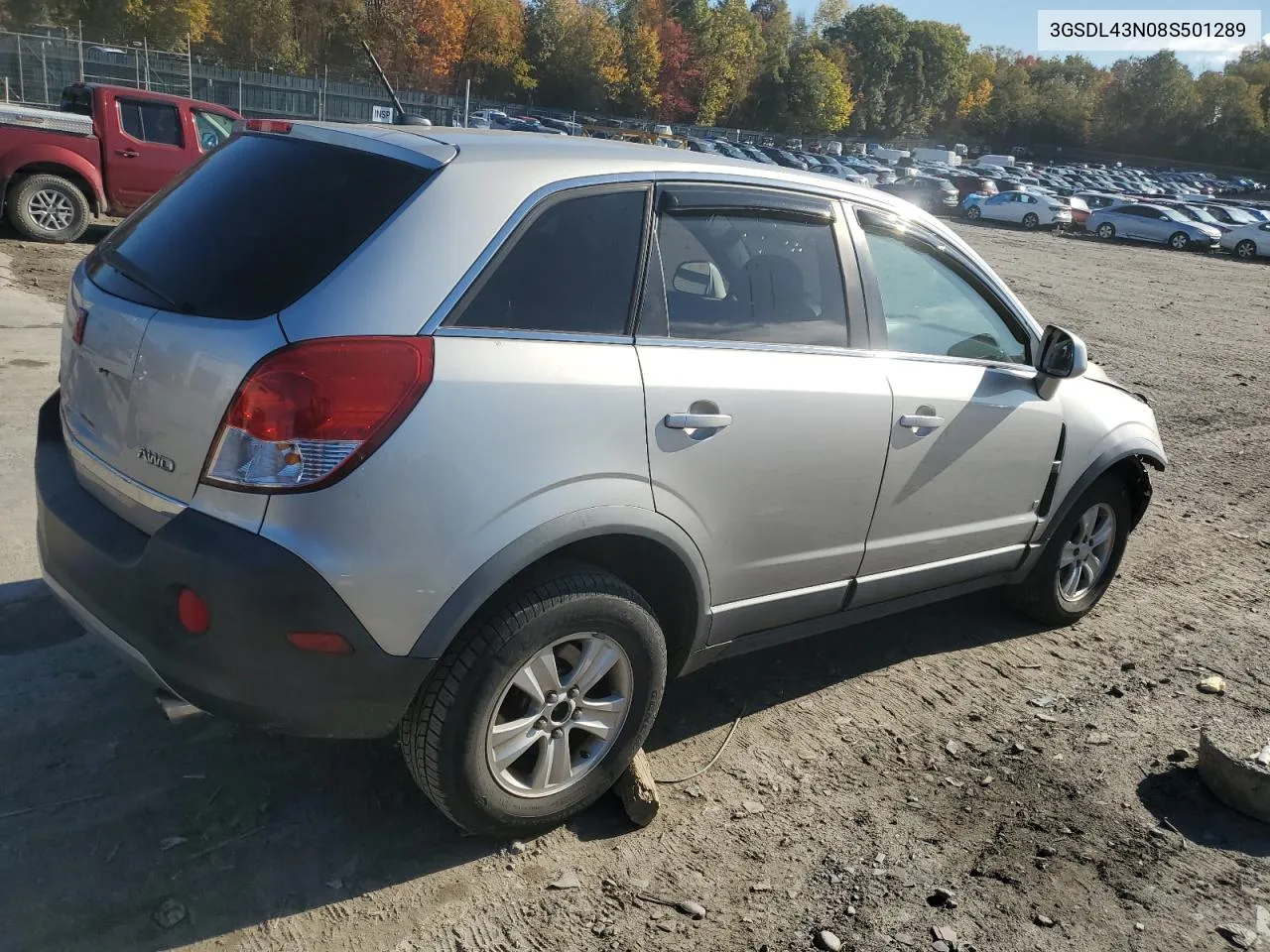 2008 Saturn Vue Xe VIN: 3GSDL43N08S501289 Lot: 76145664