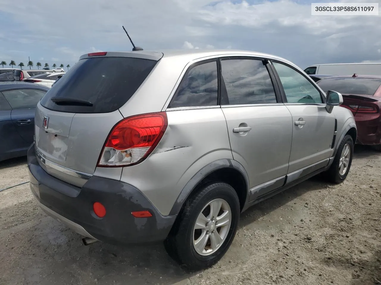 2008 Saturn Vue Xe VIN: 3GSCL33P58S611097 Lot: 76516554