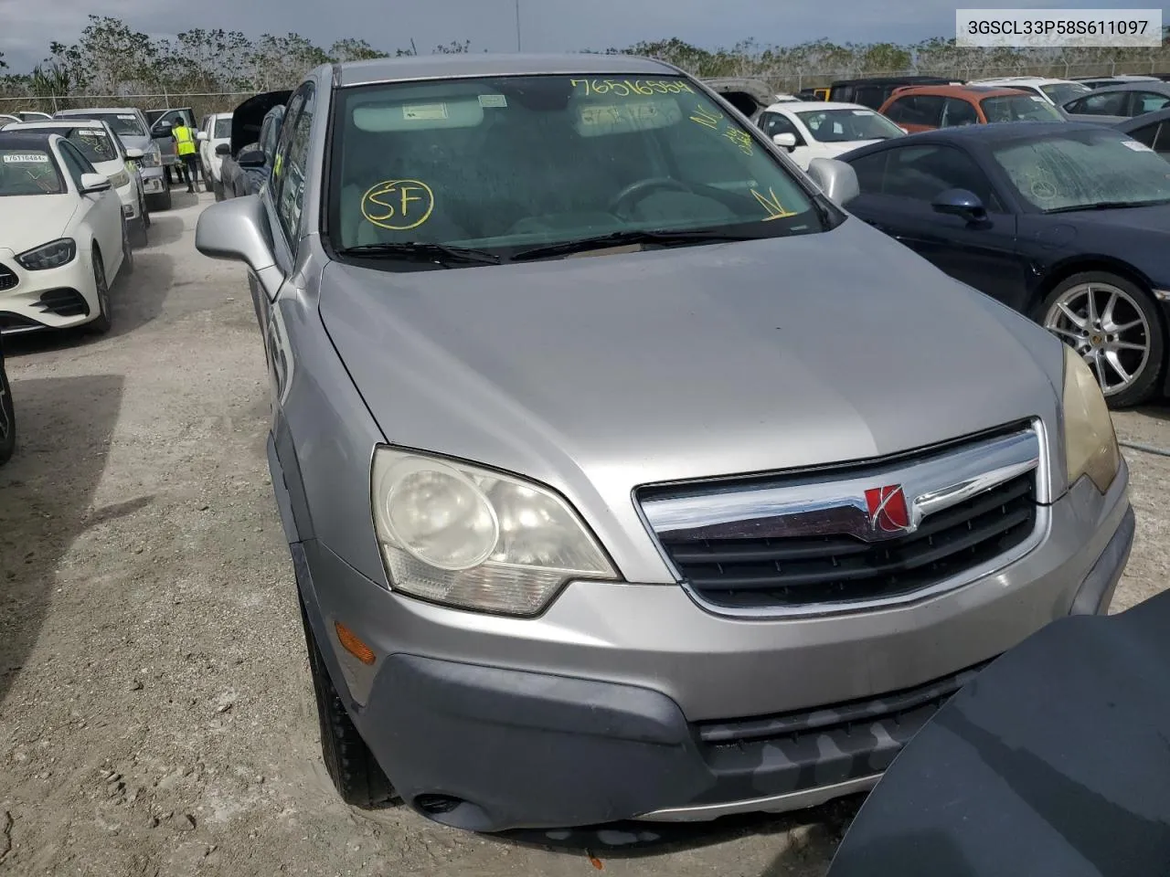 2008 Saturn Vue Xe VIN: 3GSCL33P58S611097 Lot: 76516554