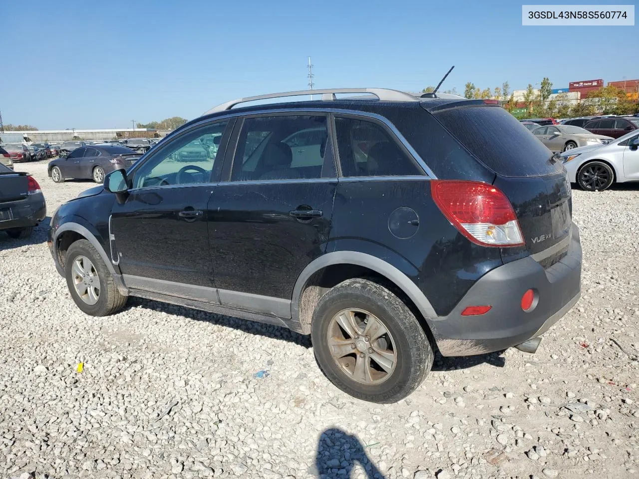 2008 Saturn Vue Xe VIN: 3GSDL43N58S560774 Lot: 76789384