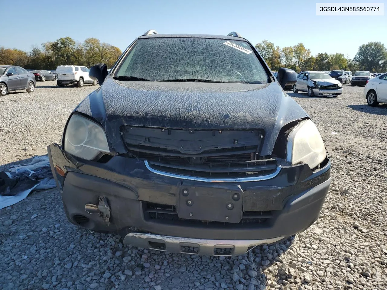 2008 Saturn Vue Xe VIN: 3GSDL43N58S560774 Lot: 76789384