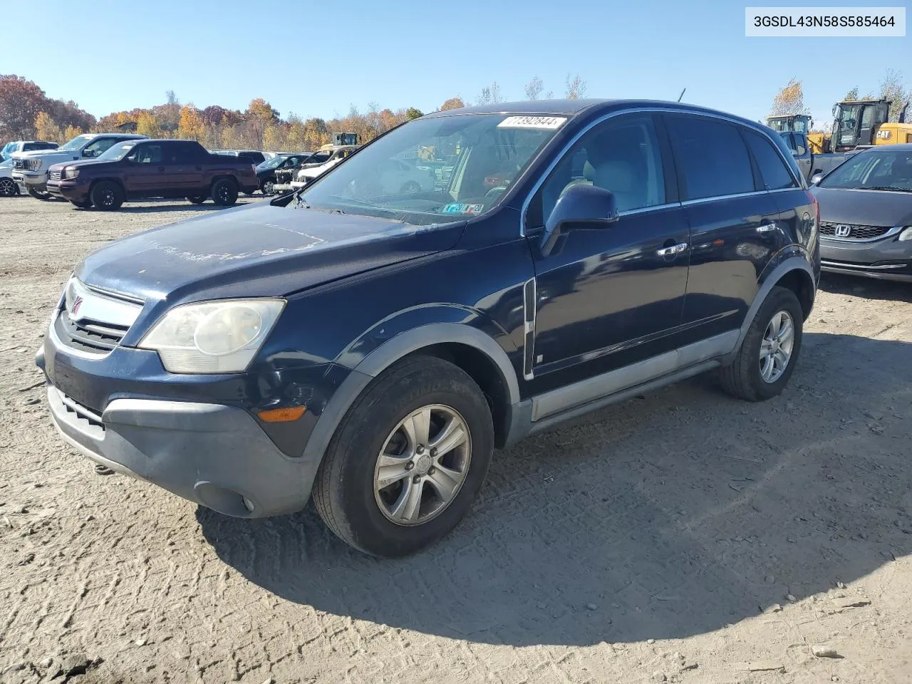 2008 Saturn Vue Xe VIN: 3GSDL43N58S585464 Lot: 77392844