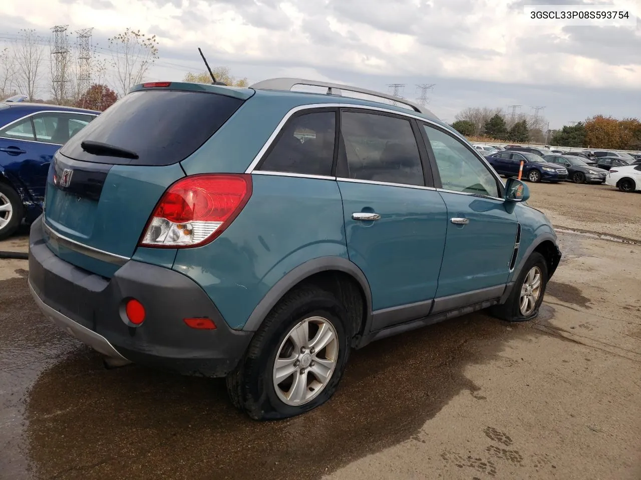 2008 Saturn Vue Xe VIN: 3GSCL33P08S593754 Lot: 78078284