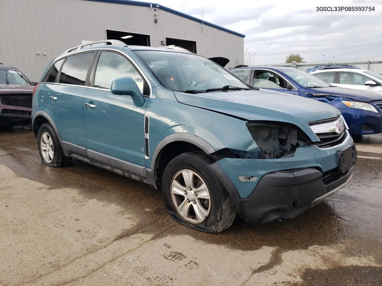 2008 Saturn Vue Xe VIN: 3GSCL33P08S593754 Lot: 78078284