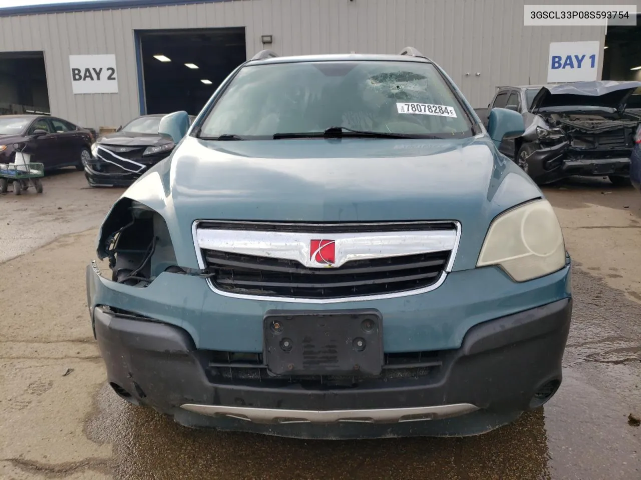 2008 Saturn Vue Xe VIN: 3GSCL33P08S593754 Lot: 78078284