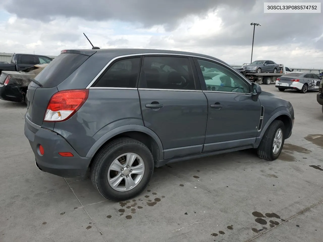 2008 Saturn Vue Xe VIN: 3GSCL33P08S574752 Lot: 78176624