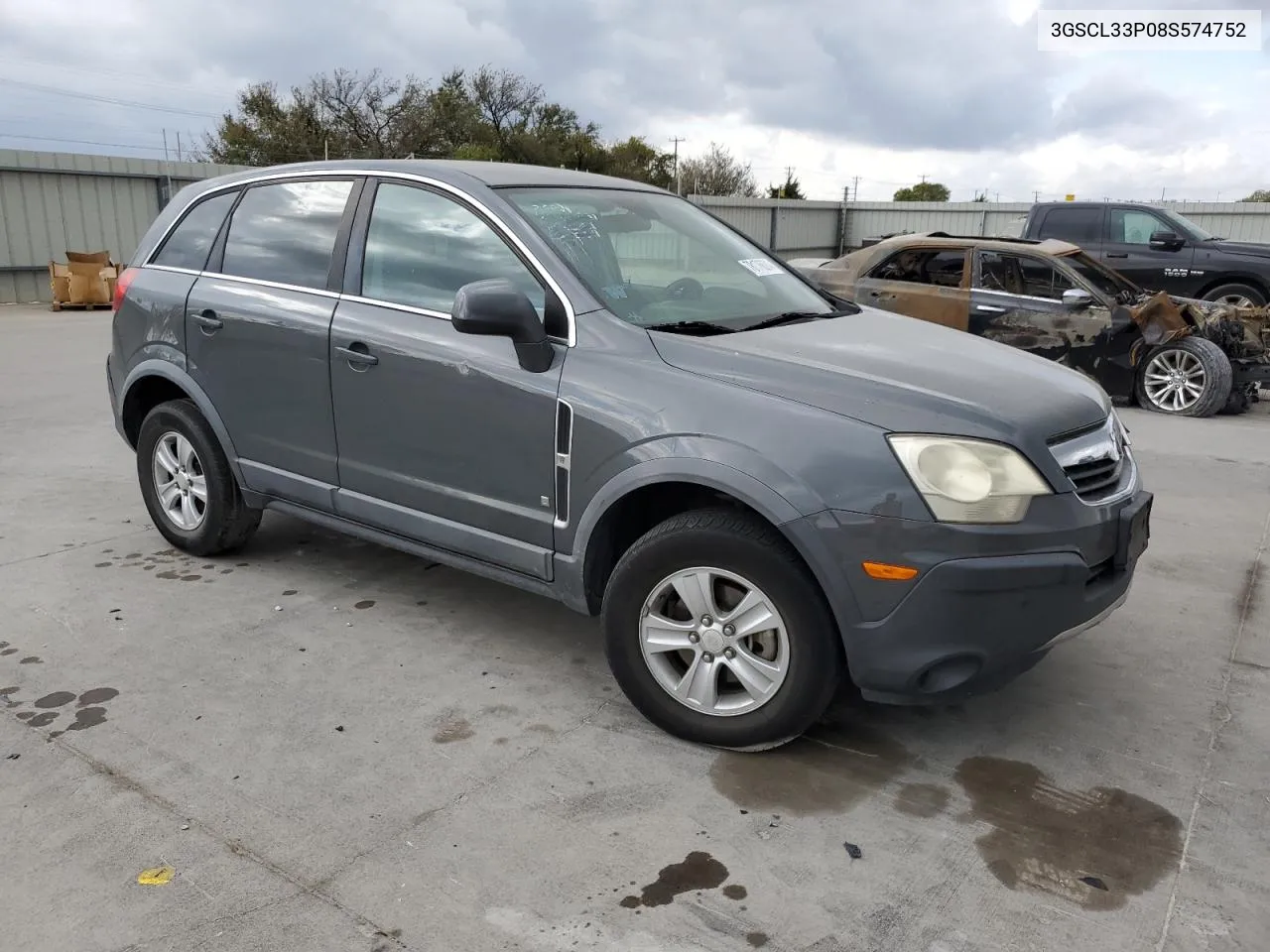 2008 Saturn Vue Xe VIN: 3GSCL33P08S574752 Lot: 78176624