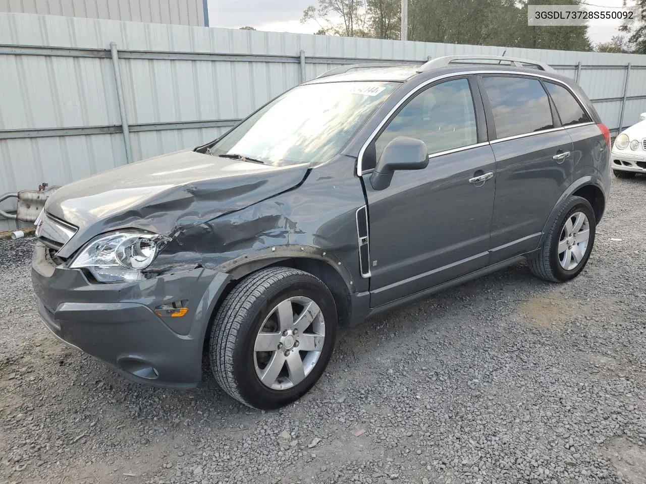 2008 Saturn Vue Xr VIN: 3GSDL73728S550092 Lot: 78242144