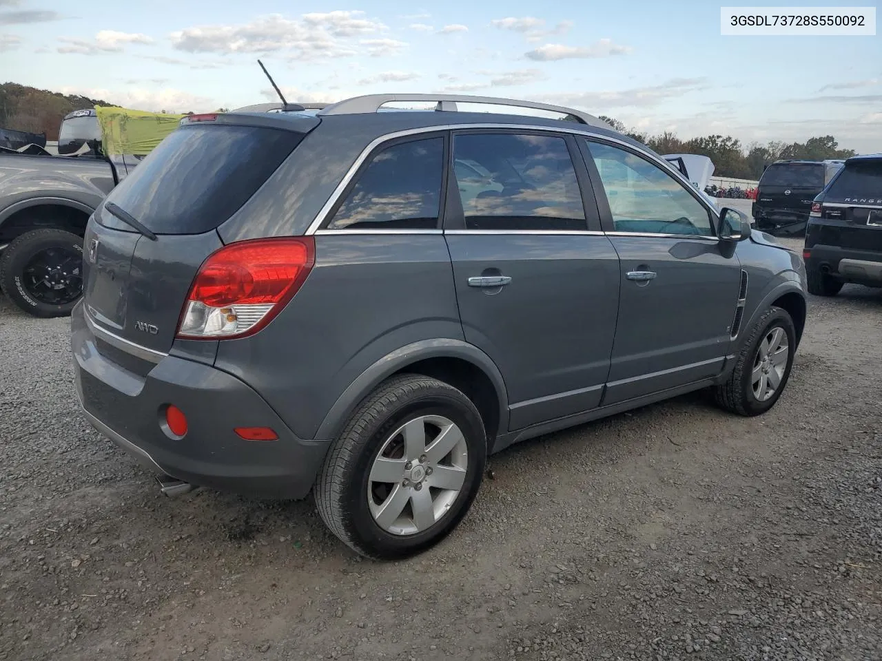 2008 Saturn Vue Xr VIN: 3GSDL73728S550092 Lot: 78242144