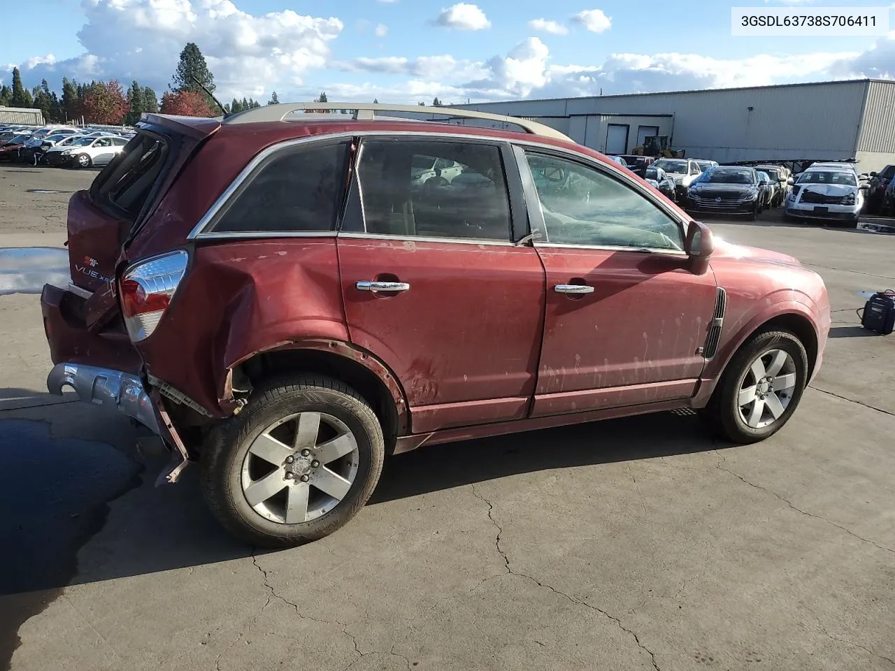 2008 Saturn Vue Xr VIN: 3GSDL63738S706411 Lot: 78259364