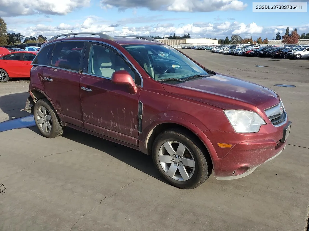 2008 Saturn Vue Xr VIN: 3GSDL63738S706411 Lot: 78259364