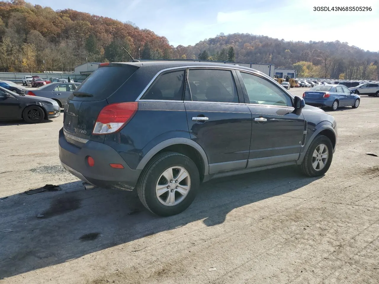 2008 Saturn Vue Xe VIN: 3GSDL43N68S505296 Lot: 78481494