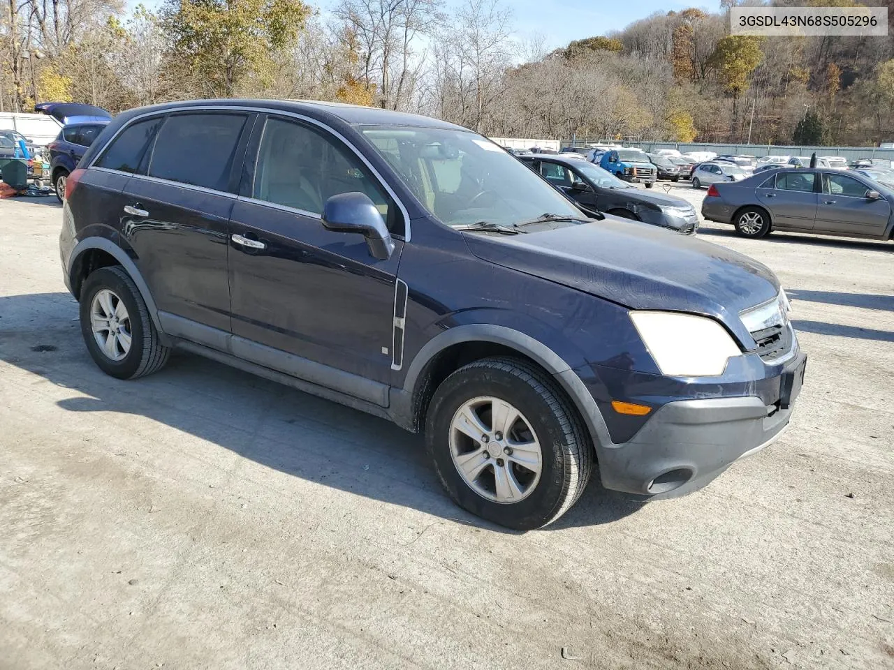 2008 Saturn Vue Xe VIN: 3GSDL43N68S505296 Lot: 78481494