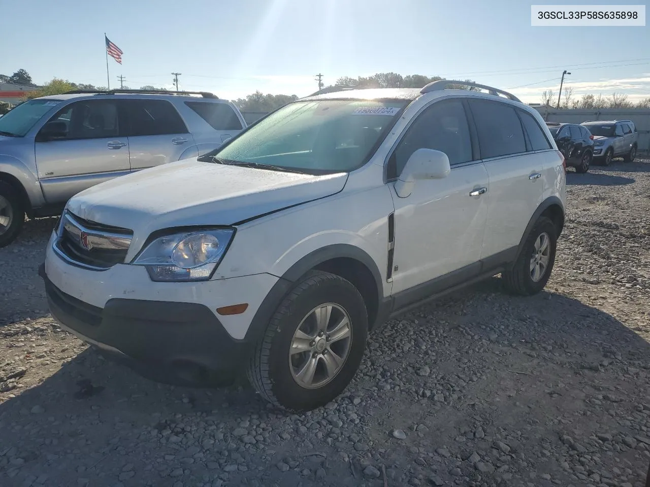 2008 Saturn Vue Xe VIN: 3GSCL33P58S635898 Lot: 79300704