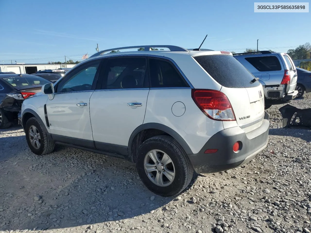 2008 Saturn Vue Xe VIN: 3GSCL33P58S635898 Lot: 79300704