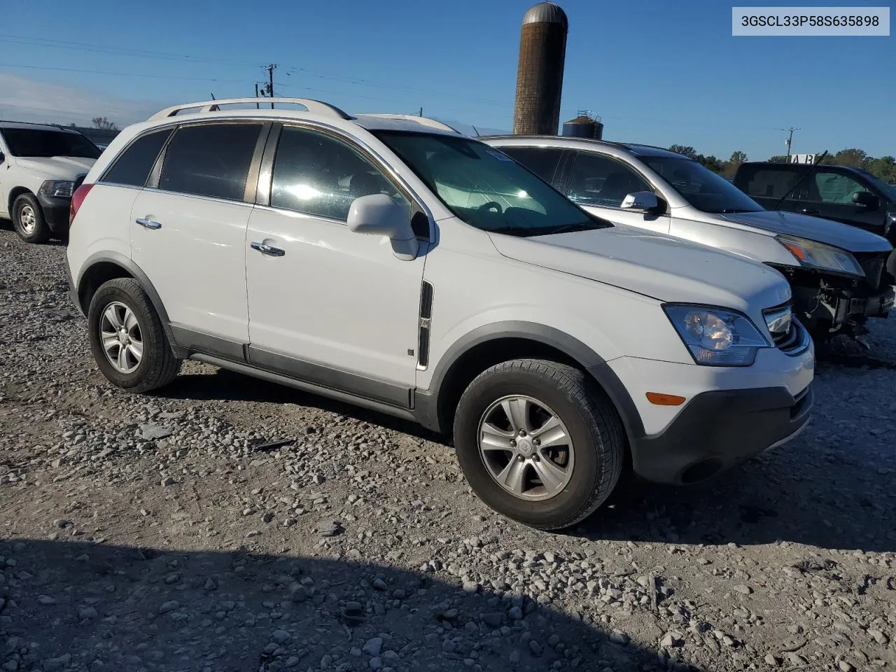 2008 Saturn Vue Xe VIN: 3GSCL33P58S635898 Lot: 79300704