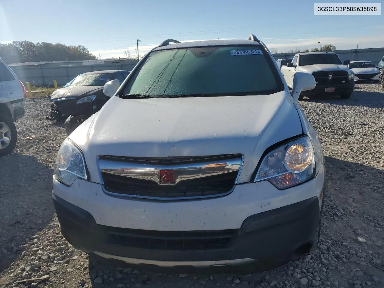 2008 Saturn Vue Xe VIN: 3GSCL33P58S635898 Lot: 79300704