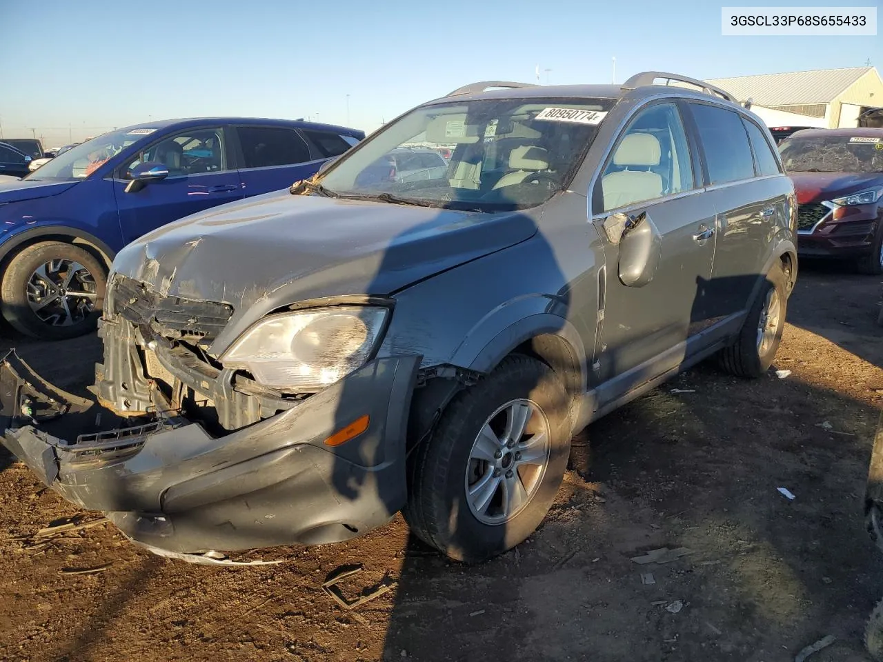 2008 Saturn Vue Xe VIN: 3GSCL33P68S655433 Lot: 80950774