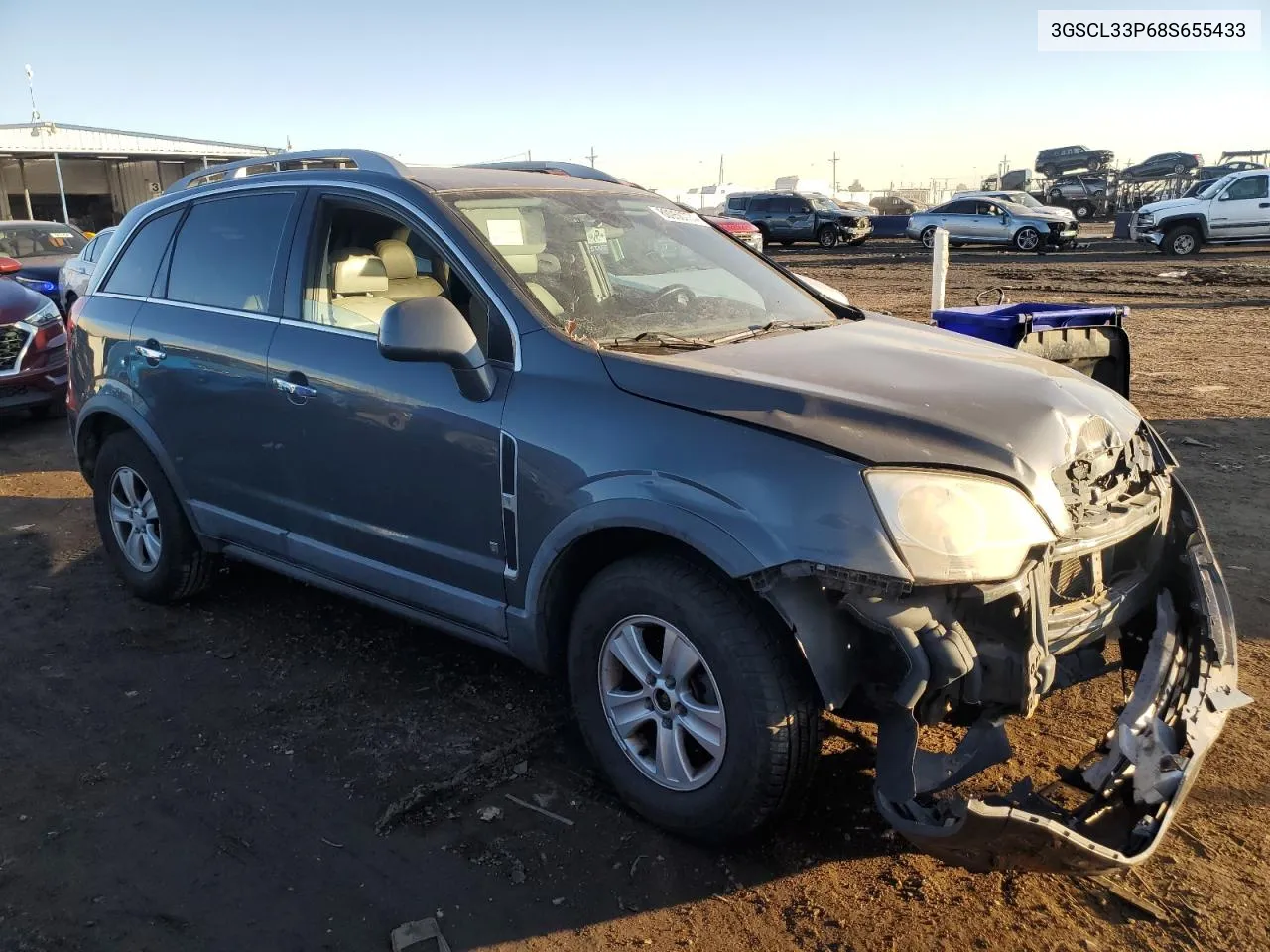 2008 Saturn Vue Xe VIN: 3GSCL33P68S655433 Lot: 80950774