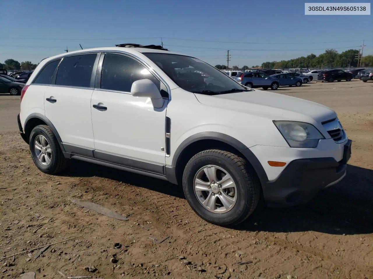 2009 Saturn Vue Xe VIN: 3GSDL43N49S605138 Lot: 73179654