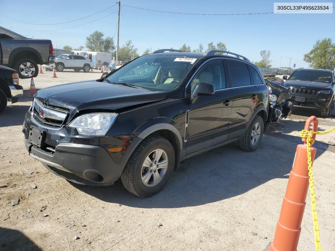 2009 Saturn Vue Xe VIN: 3GSCL33P49S623534 Lot: 74278464