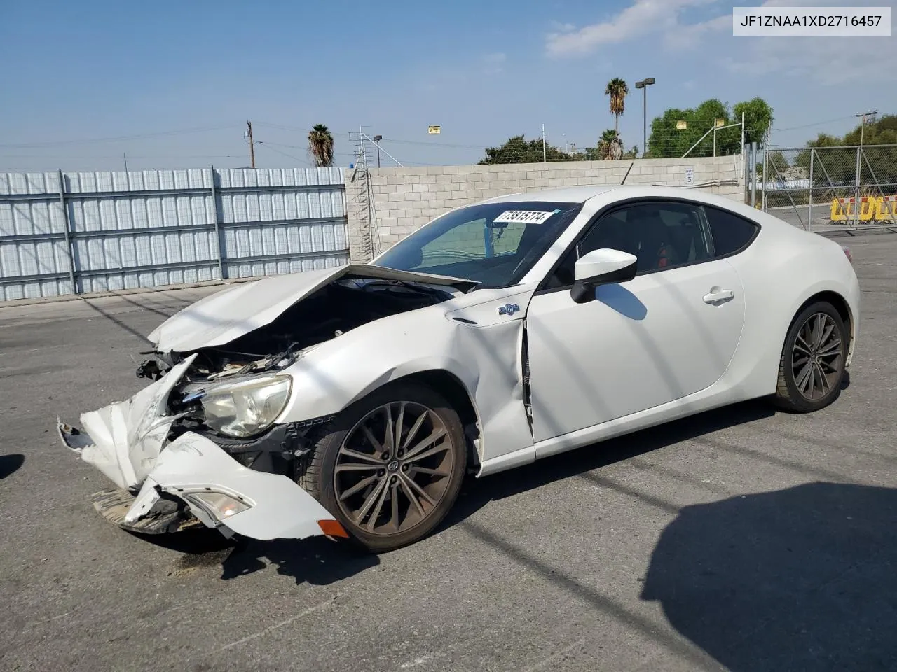 2013 Toyota Scion Fr-S VIN: JF1ZNAA1XD2716457 Lot: 73815774