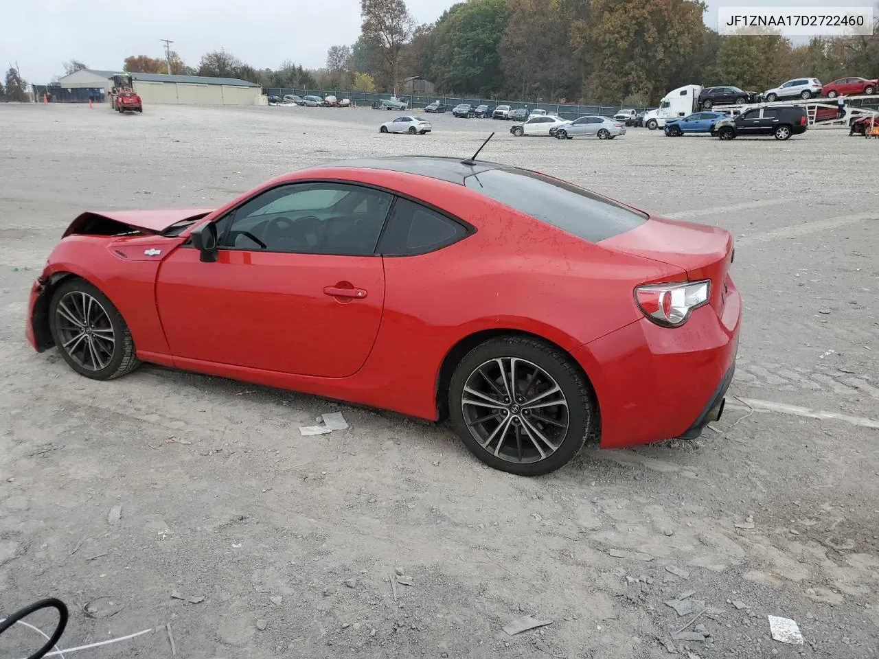 2013 Toyota Scion Fr-S VIN: JF1ZNAA17D2722460 Lot: 78031824