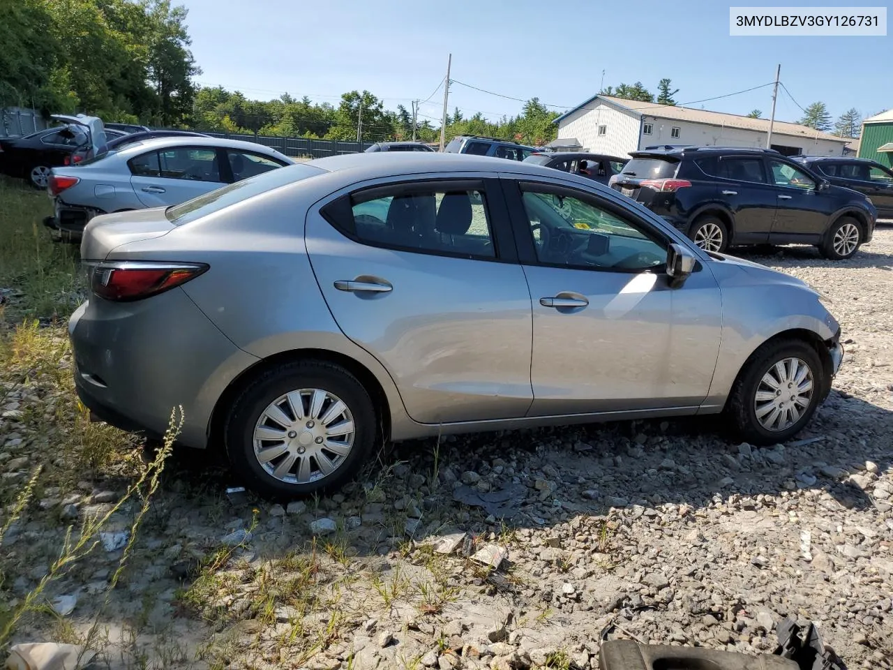 2016 Toyota Scion Ia VIN: 3MYDLBZV3GY126731 Lot: 69104584