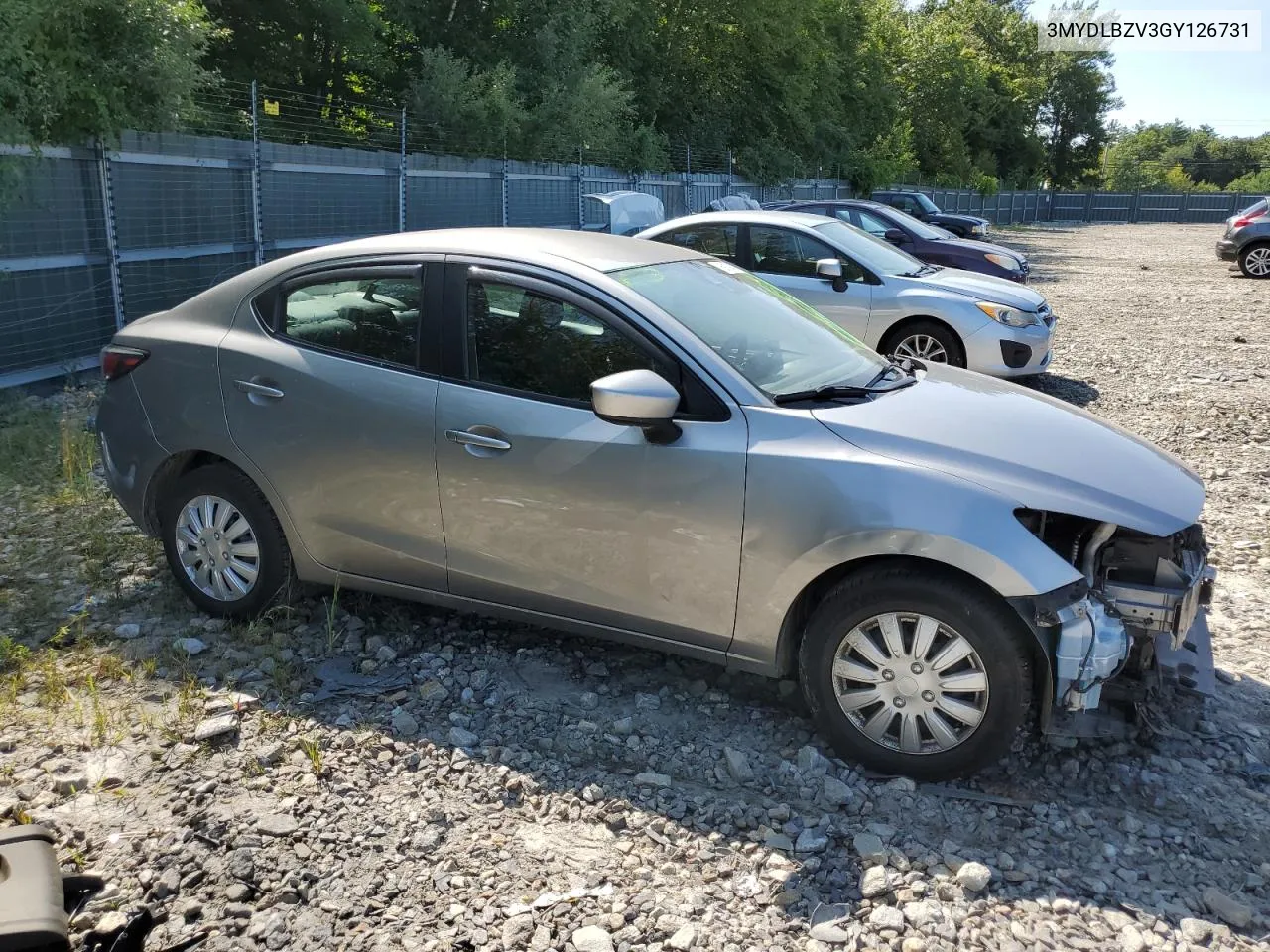 2016 Toyota Scion Ia VIN: 3MYDLBZV3GY126731 Lot: 69104584