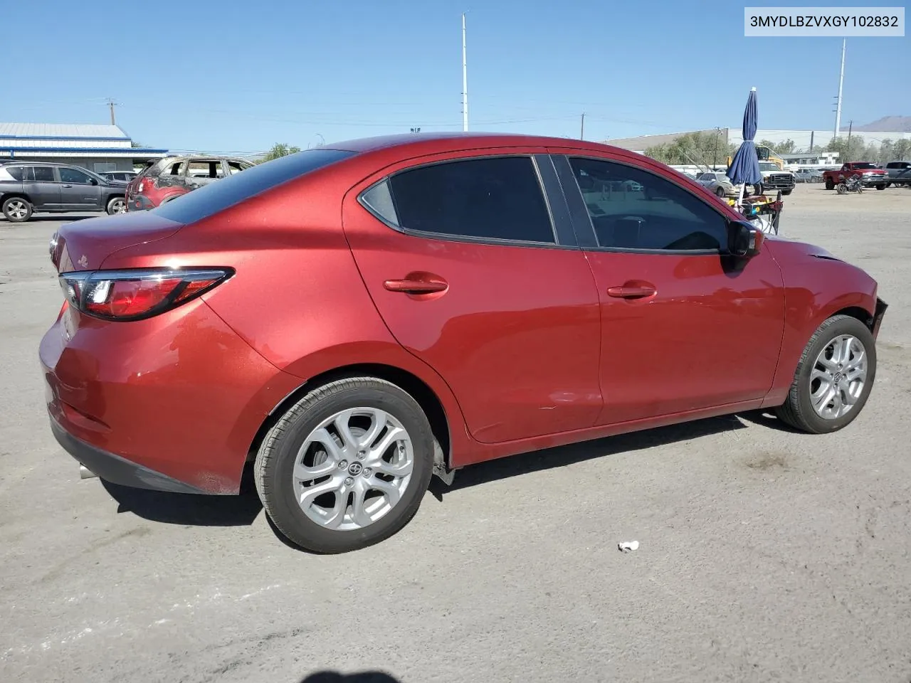 2016 Toyota Scion Ia VIN: 3MYDLBZVXGY102832 Lot: 73608824