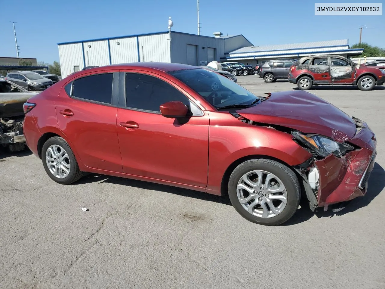 2016 Toyota Scion Ia VIN: 3MYDLBZVXGY102832 Lot: 73608824