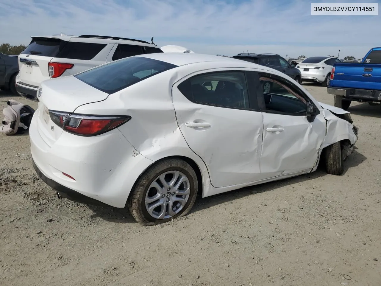 2016 Toyota Scion Ia VIN: 3MYDLBZV7GY114551 Lot: 75299604