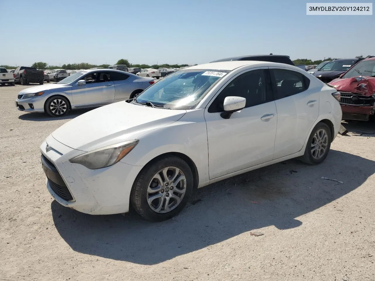 2016 Toyota Scion Ia VIN: 3MYDLBZV2GY124212 Lot: 75394264