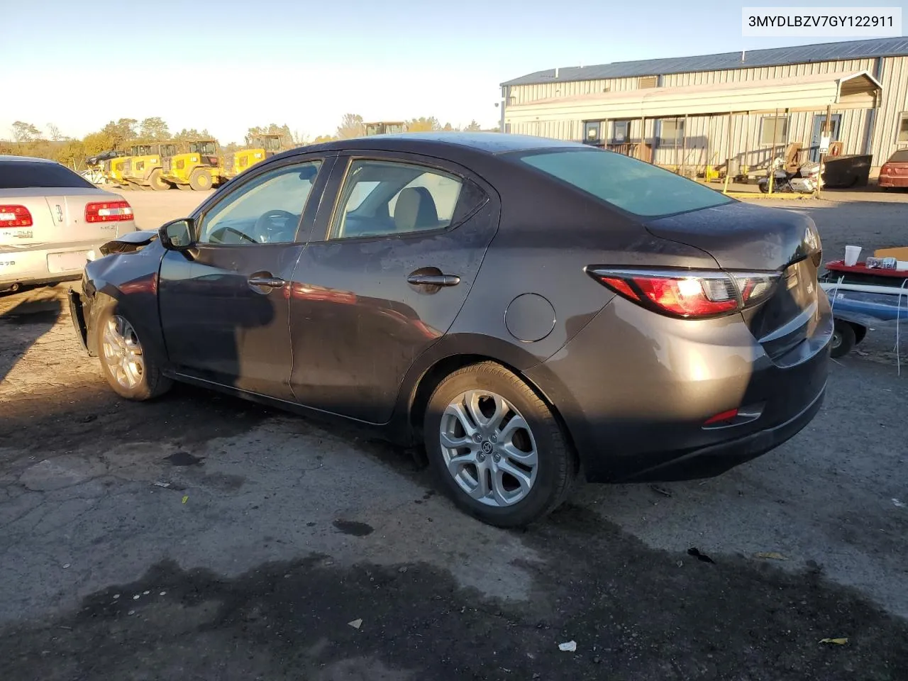 2016 Toyota Scion Ia VIN: 3MYDLBZV7GY122911 Lot: 75767384