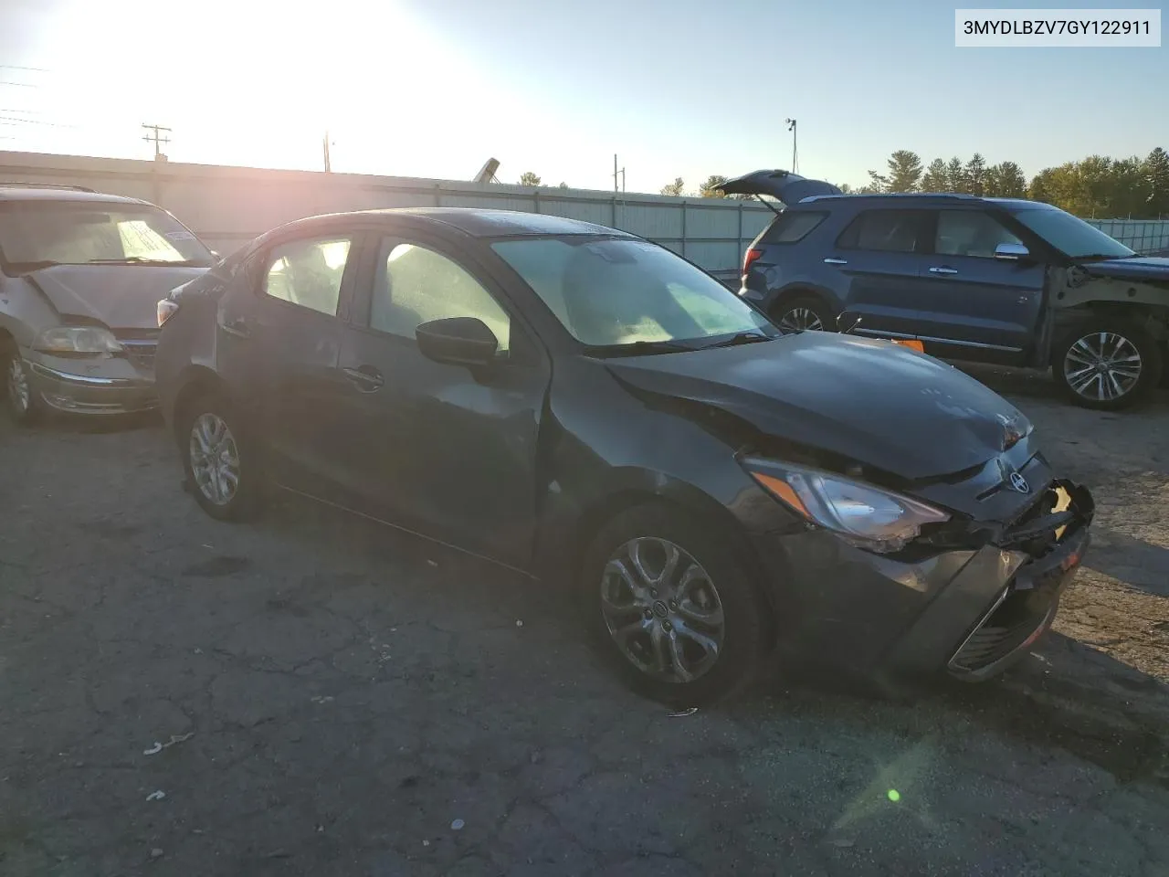 2016 Toyota Scion Ia VIN: 3MYDLBZV7GY122911 Lot: 75767384