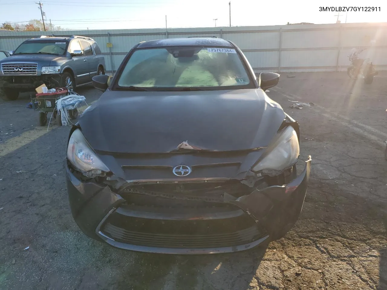 2016 Toyota Scion Ia VIN: 3MYDLBZV7GY122911 Lot: 75767384