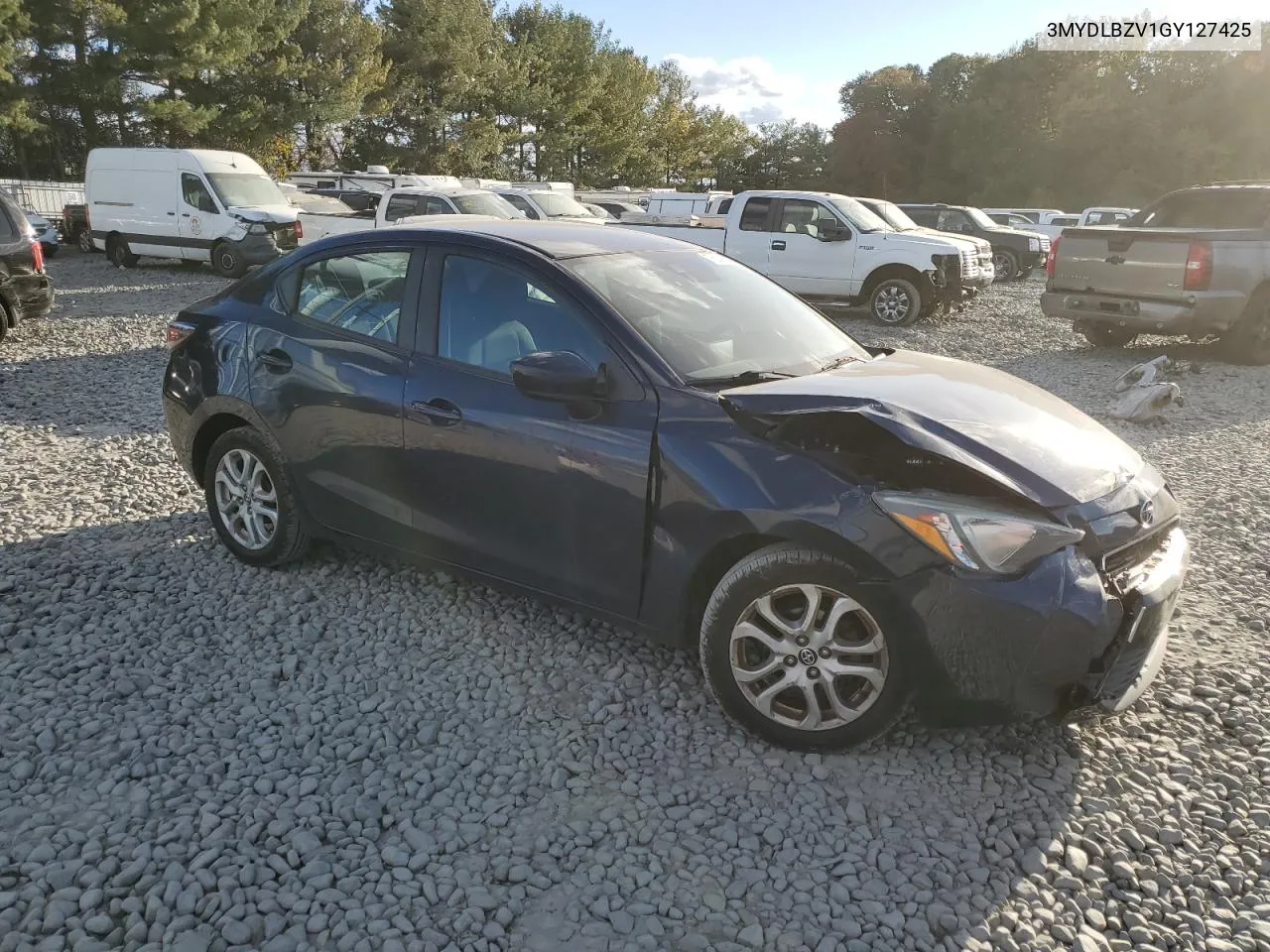 2016 Toyota Scion Ia VIN: 3MYDLBZV1GY127425 Lot: 76145014