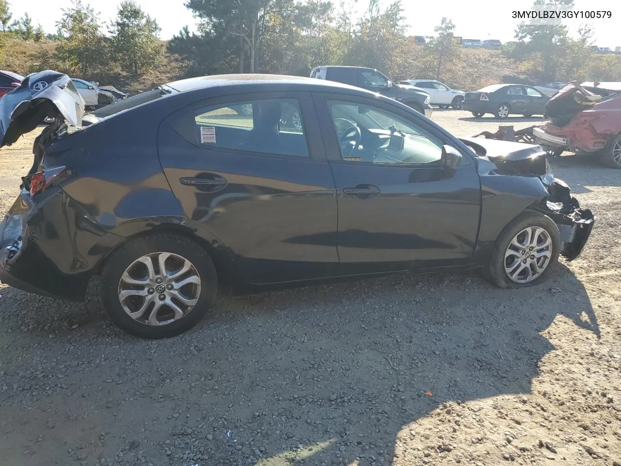 2016 Toyota Scion Ia VIN: 3MYDLBZV3GY100579 Lot: 76241844