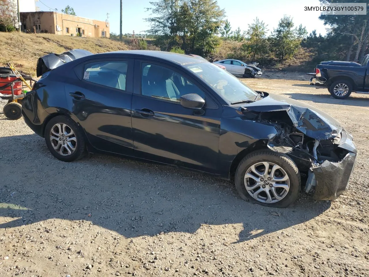 2016 Toyota Scion Ia VIN: 3MYDLBZV3GY100579 Lot: 76241844