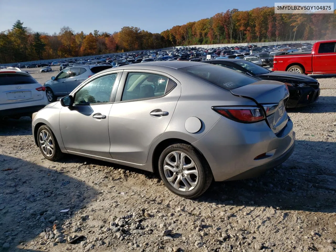 2016 Toyota Scion Ia VIN: 3MYDLBZV5GY104875 Lot: 76469094