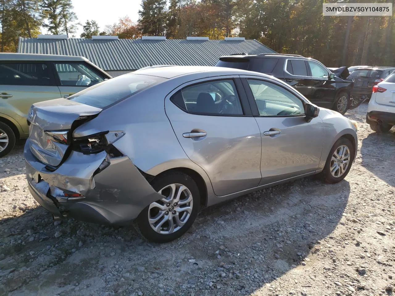 2016 Toyota Scion Ia VIN: 3MYDLBZV5GY104875 Lot: 76469094