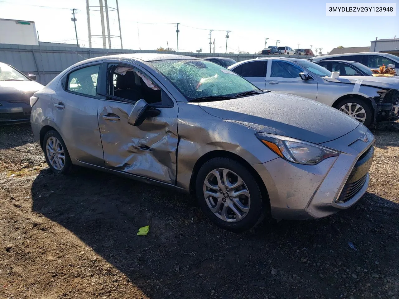 2016 Toyota Scion Ia VIN: 3MYDLBZV2GY123948 Lot: 78864474