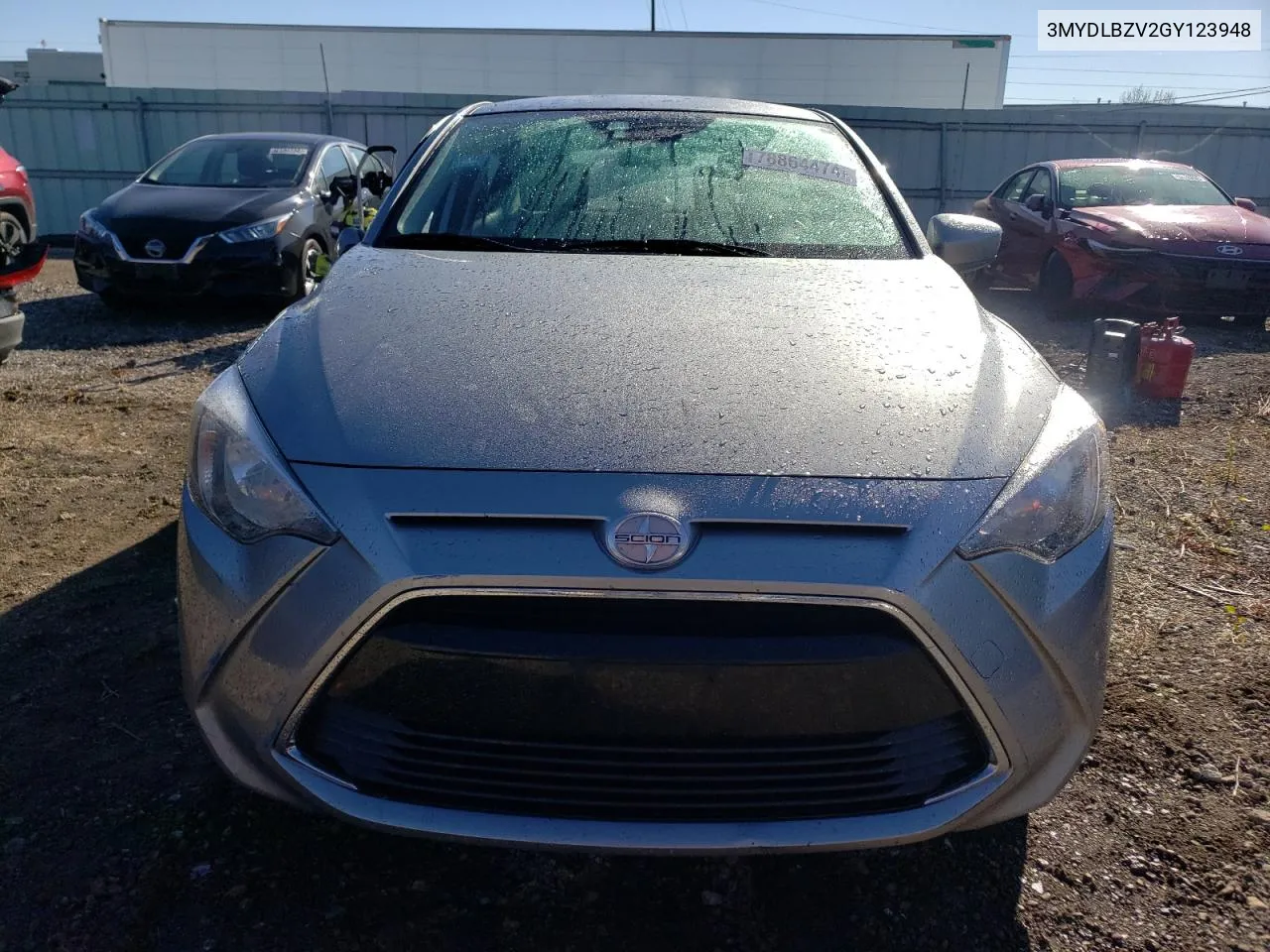 2016 Toyota Scion Ia VIN: 3MYDLBZV2GY123948 Lot: 78864474