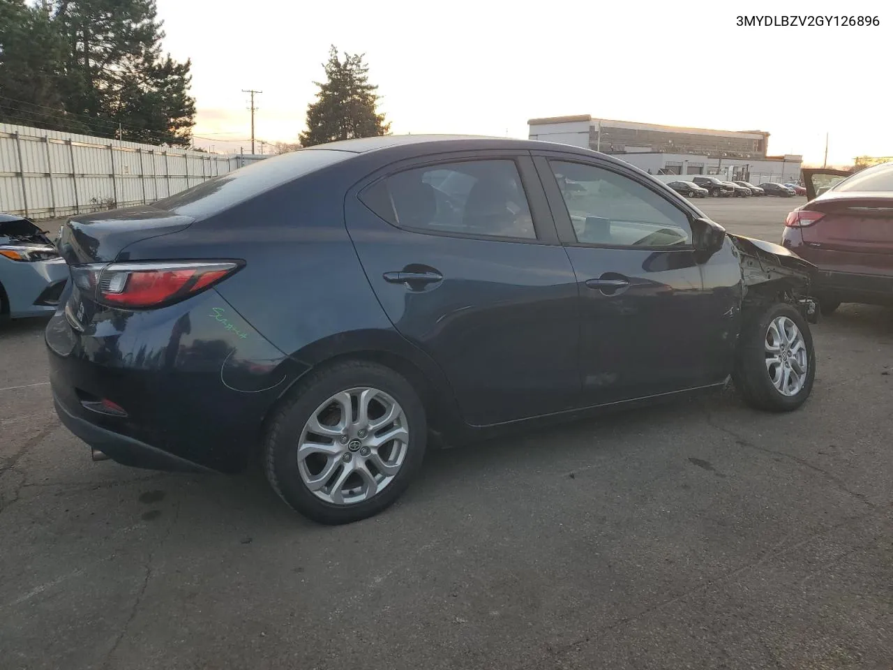 2016 Toyota Scion Ia VIN: 3MYDLBZV2GY126896 Lot: 79944154