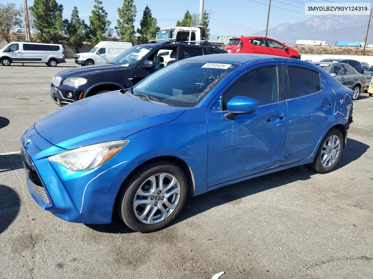 2016 Toyota Scion Ia VIN: 3MYDLBZV9GY124319 Lot: 80348404