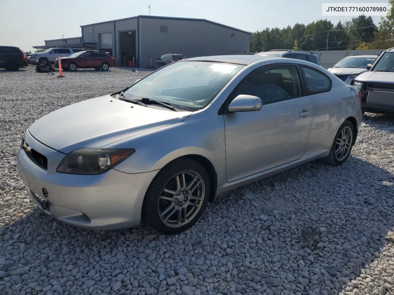 JTKDE177160078980 2006 Toyota Scion Tc