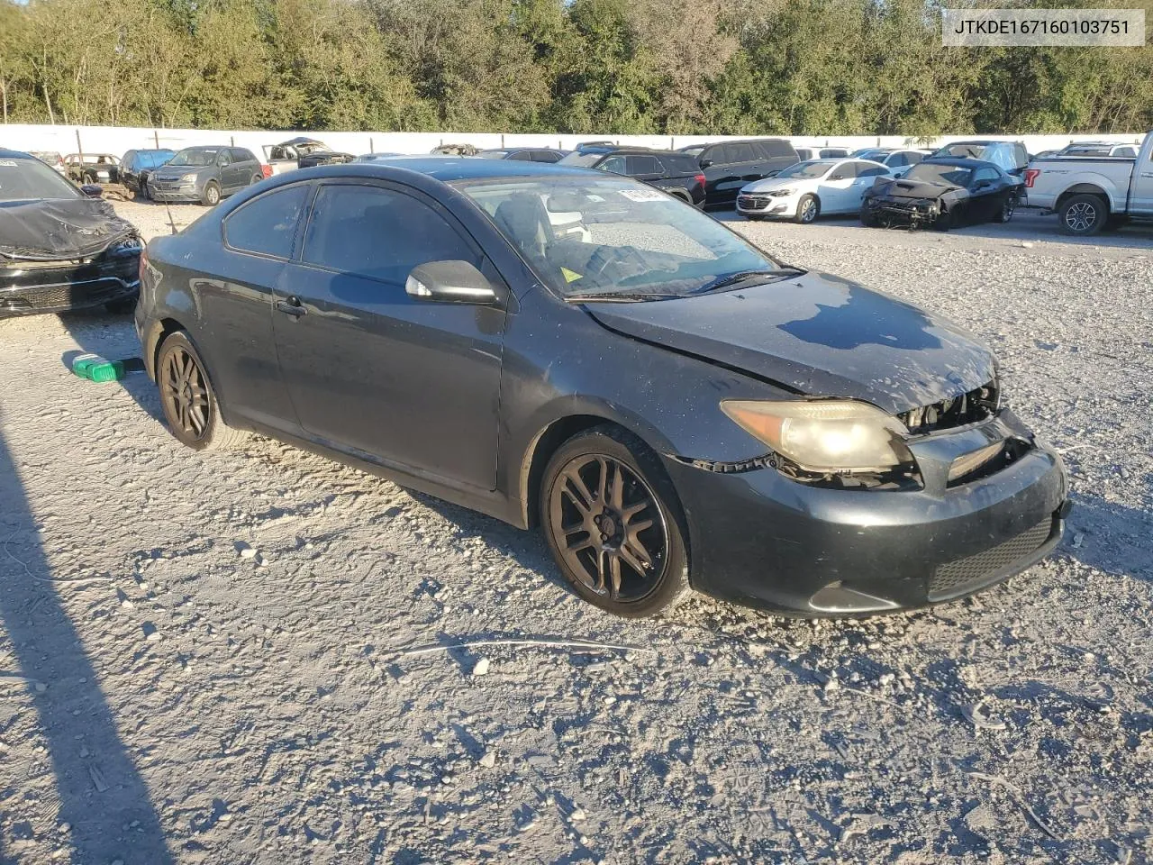 JTKDE167160103751 2006 Toyota Scion Tc