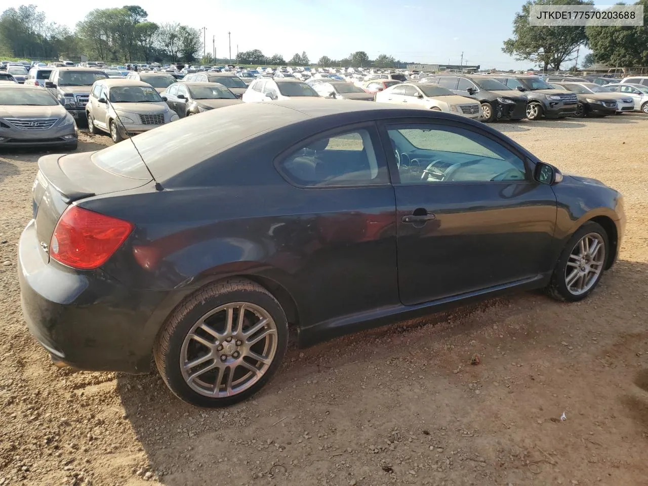 2007 Toyota Scion Tc VIN: JTKDE177570203688 Lot: 74200284