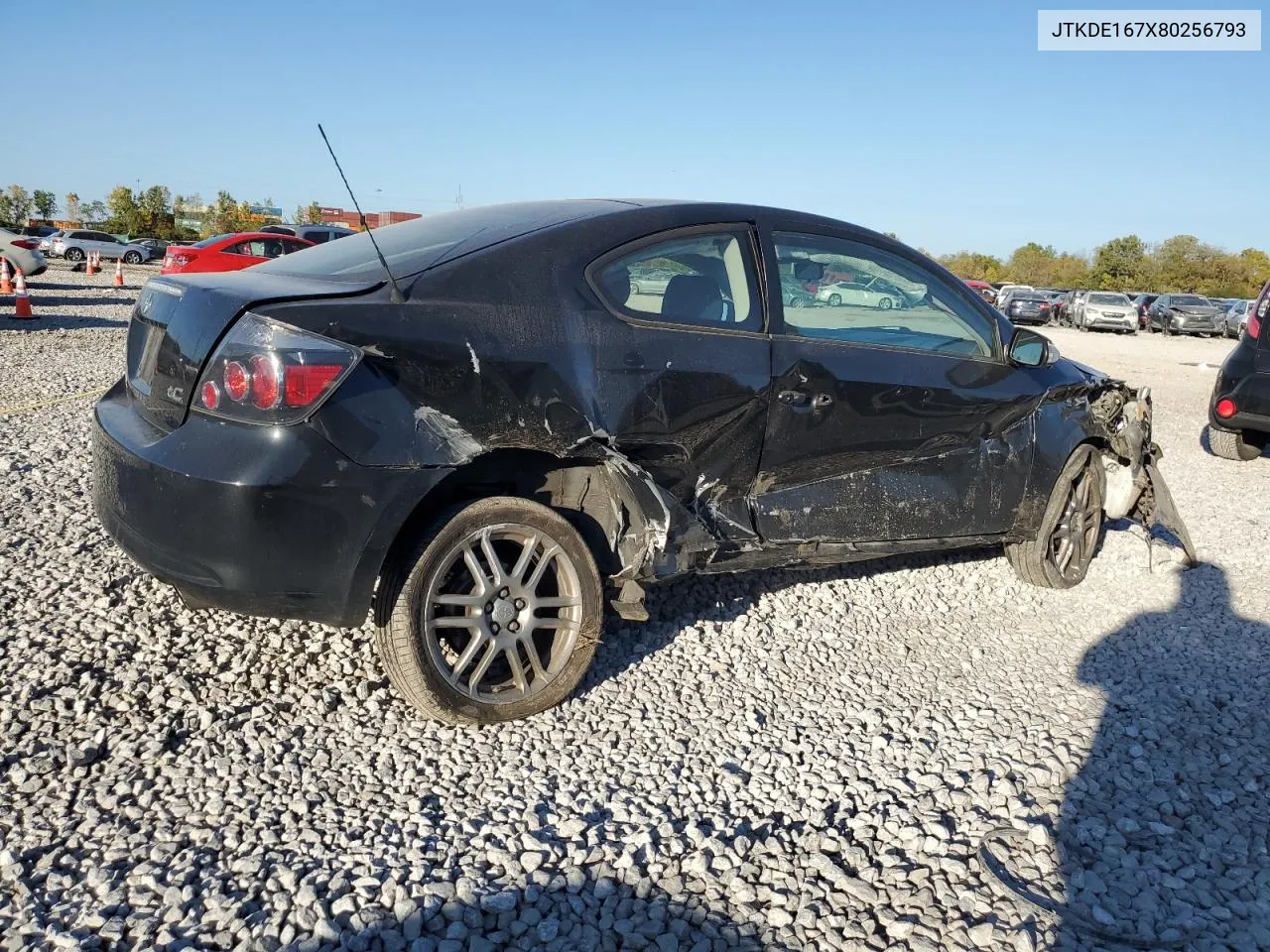 2008 Toyota Scion Tc VIN: JTKDE167X80256793 Lot: 76990144